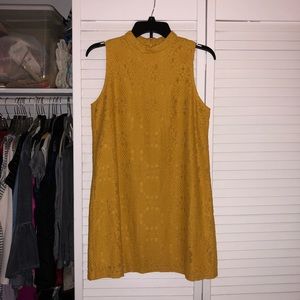 Mustard Yellow Lace Dress